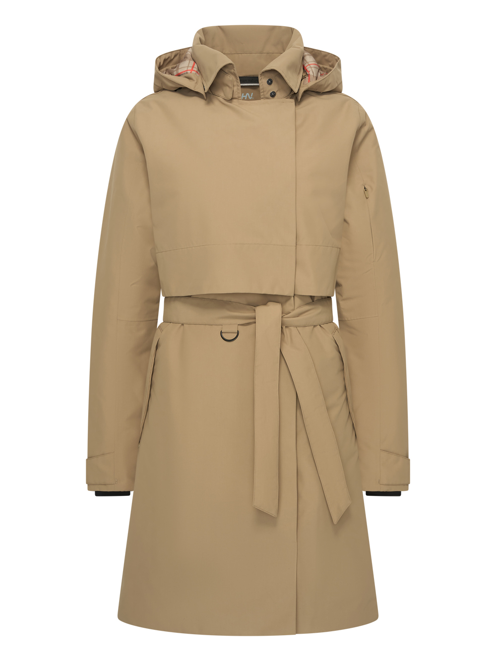 Zandkleurige trenchcoat