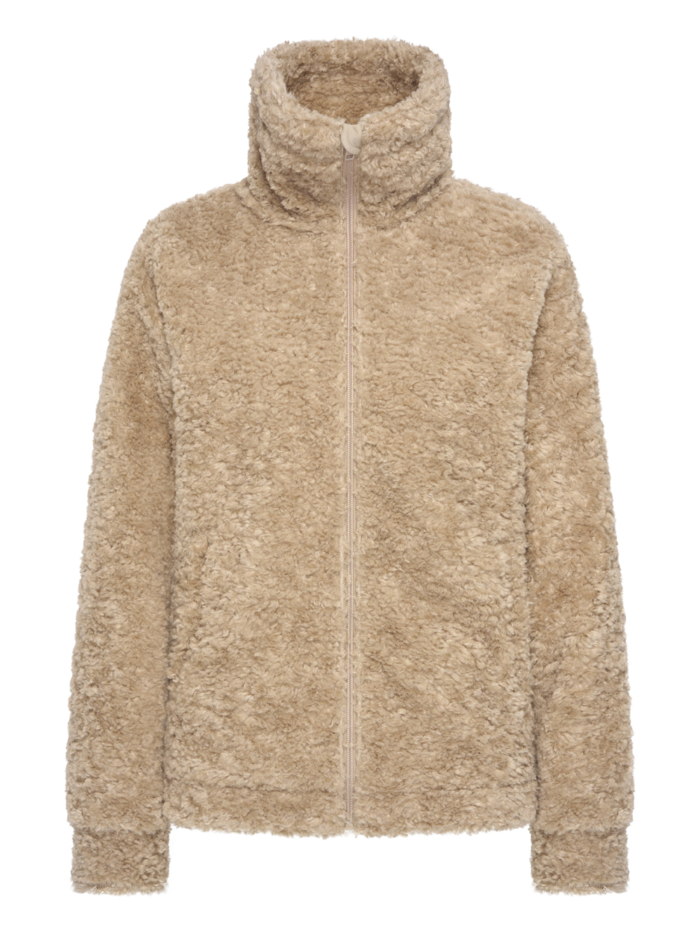 Zandkleurig teddyvest