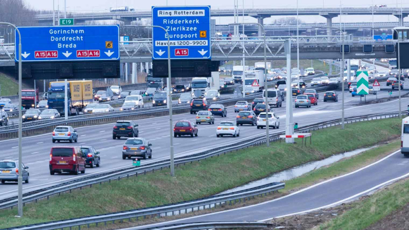 57% minder files op de Nederlandse wegen in 2021