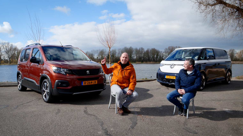 Dubbeltest Peugeot e-Rifter vs. Volkswagen ID.Buzz
