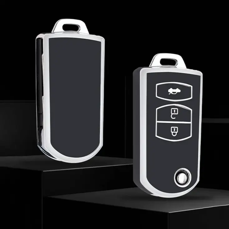 TPU Sleutelhoesje voor Mazda zwart C3