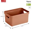 Sigma home - Opbergbox - 13L - 6-delig