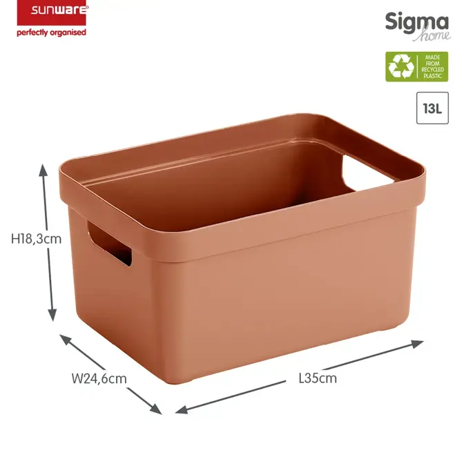Sigma home - Opbergbox - 13L - 6-delig