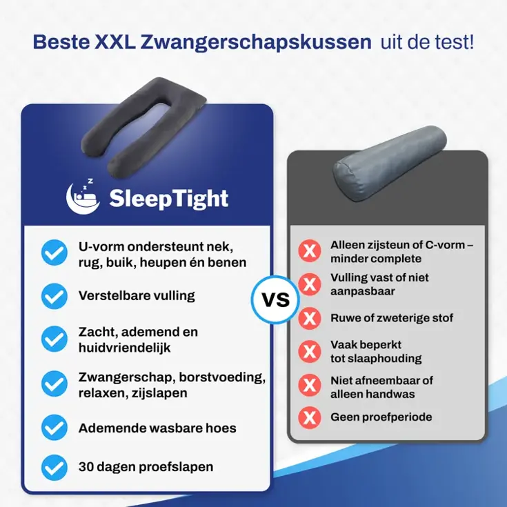 Zwangerschapskussen - Lichaamskussen - Sleeptight