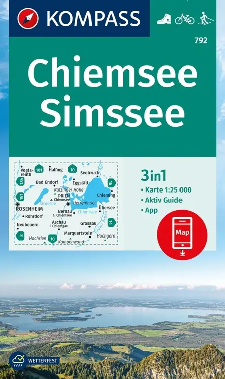 Wandelkaart WK792 Chiemsee - Simssee