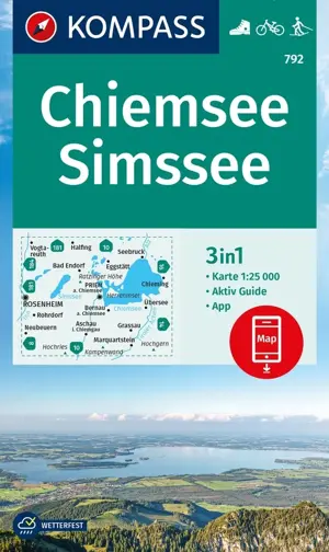 Wandelkaart WK792 Chiemsee - Simssee