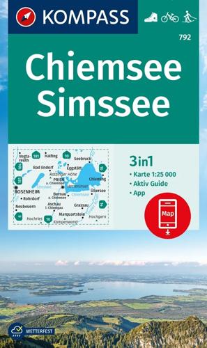Wandelkaart WK792 Chiemsee - Simssee