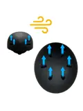 Vizorz SwitchCap fietshelm - Red stars classic