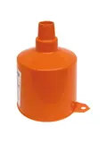 Oranje kunststof trechter voor olieblik Ø 120mm