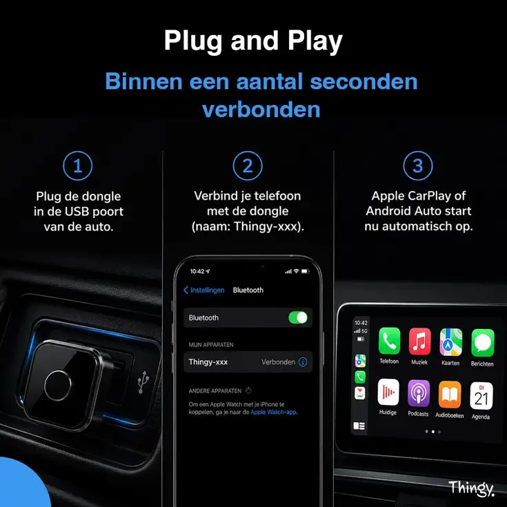 Ultra Mini 2-in-1 CarPlay Dongle