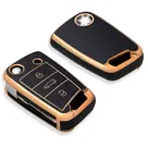 Dutch Shield Sleutelhoesje  VW Skoda   goud B3
