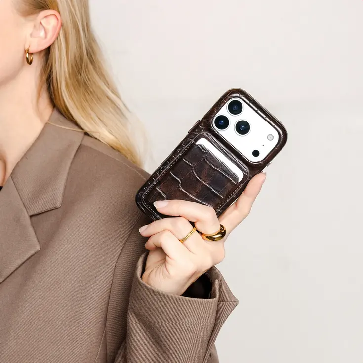 Croco Pashouder met MagSafe