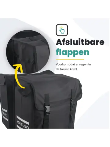 Voltano Dubbele Fietstas XXL 60L