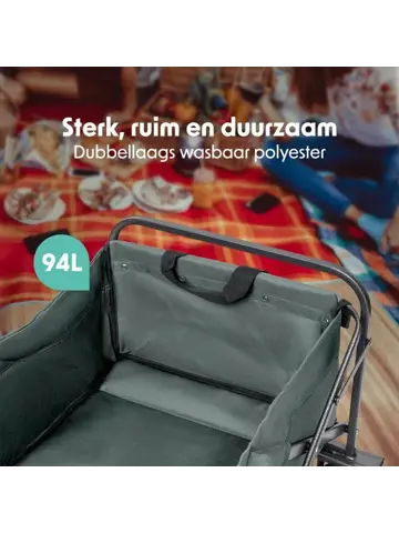 LifeGoods Bolderkar - 80KG - 94L