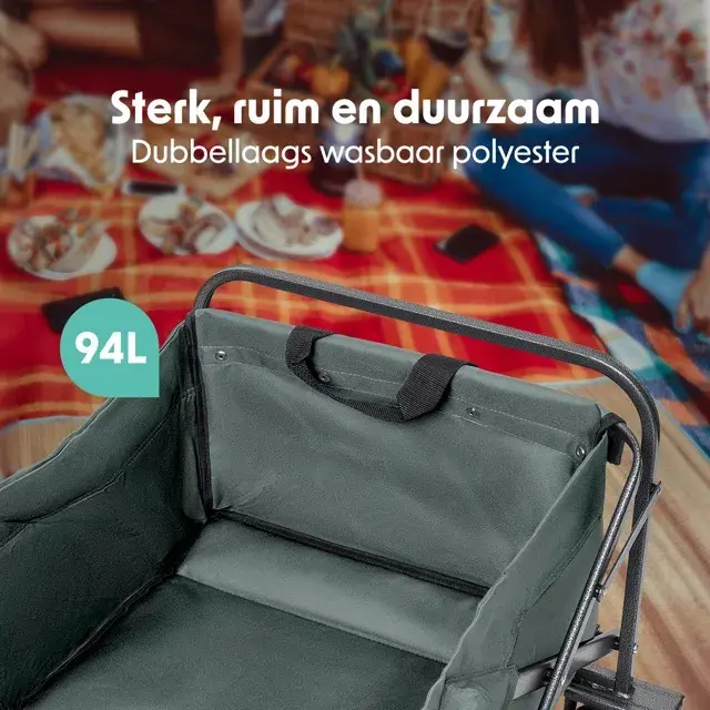 Bolderkar – 80KG – 94L – Groen