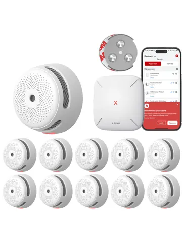 Link+ Pro bundel 10 Rookmelders, 1 Gateway