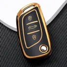 Dutch Shield Sleutelhoesje  Citroën goud C3