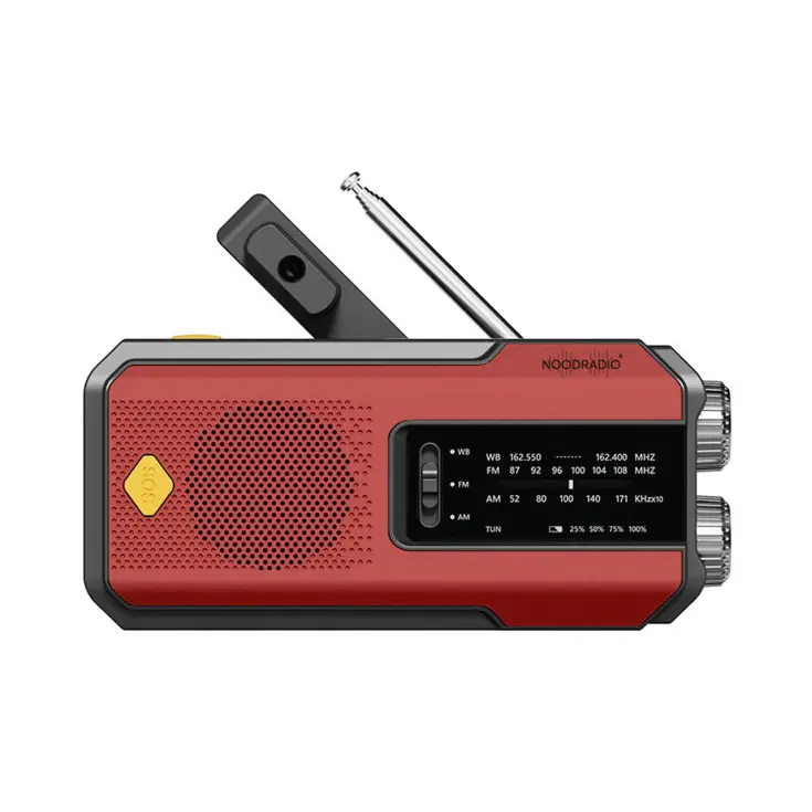 Noodradio Solar Powerbank Opwindbaar
