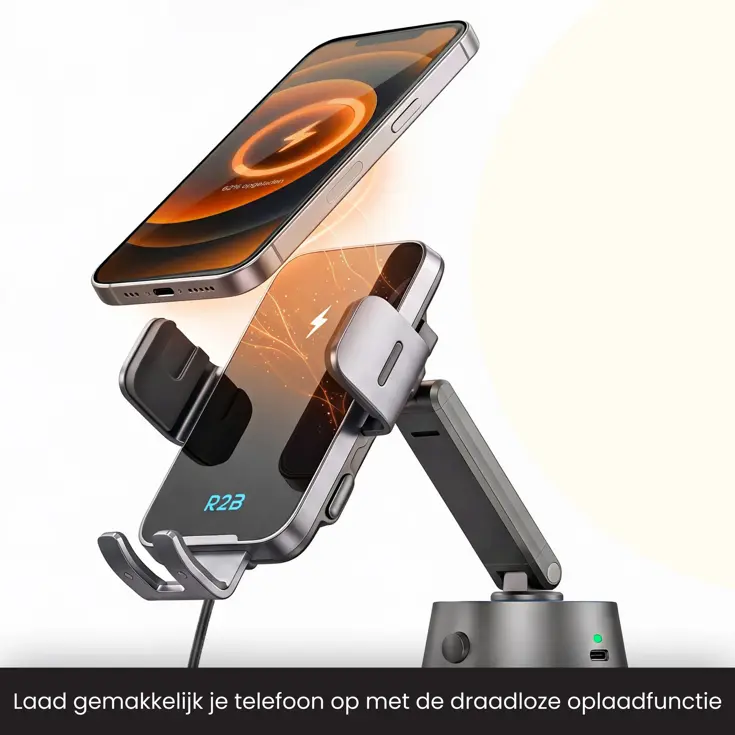 Auto Zuignap met Draadloze Oplader