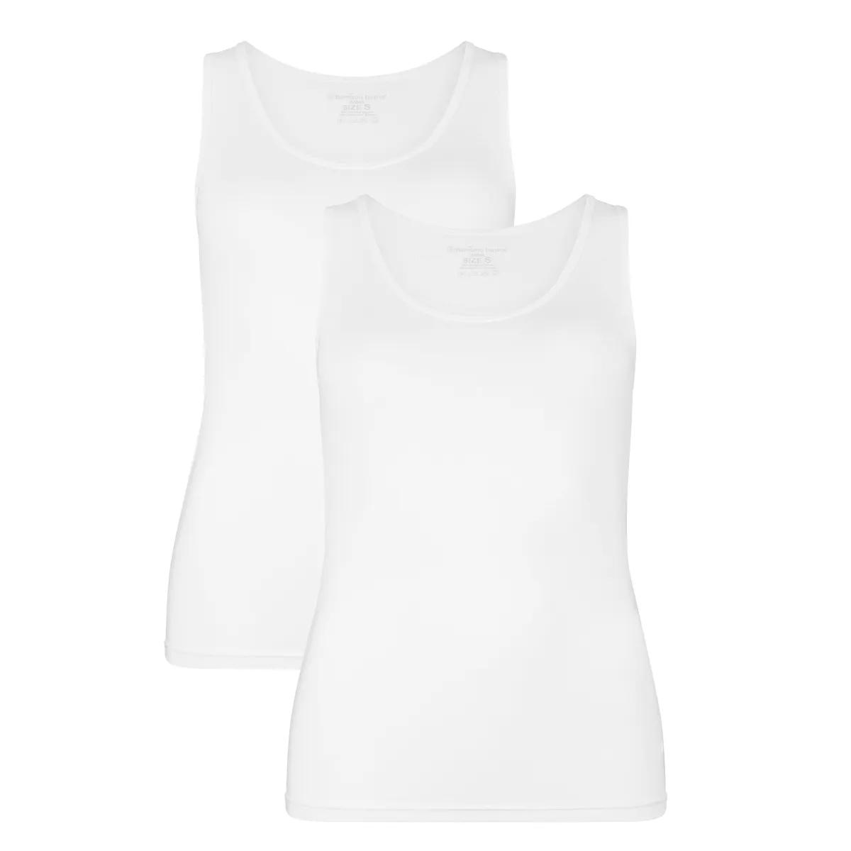 Bamboo Basics  ANNA Singlets 2-pack Dames  Wit