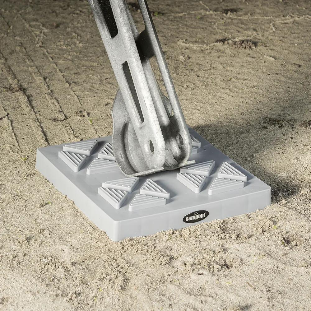 Set van 4 stapelbare steunplaten met handvat, onderlegplaten, krikpads, steunplaten voor caravan, camper