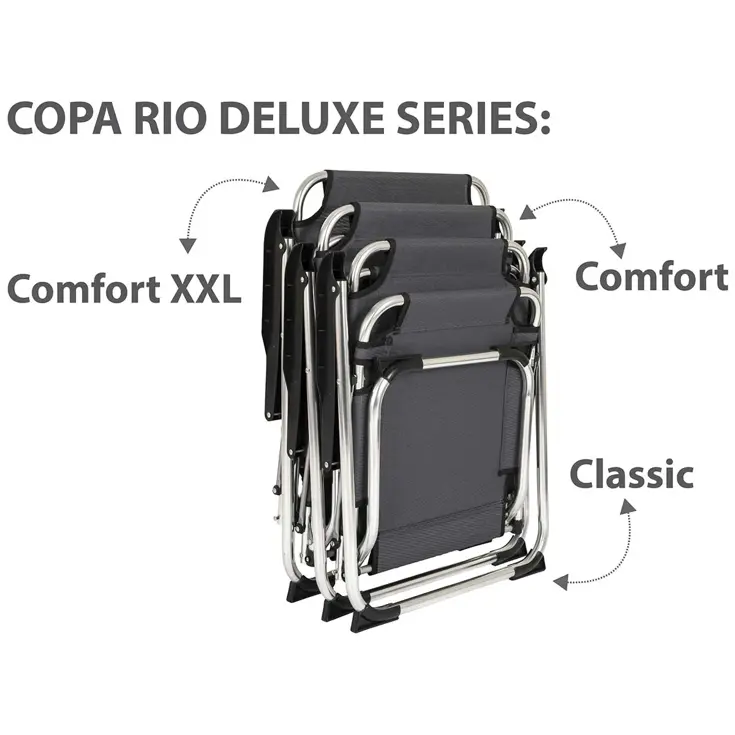 Stoel Copa Rio XL Deluxe Grijs
