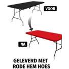 HEM Campingtafel inklapbaar 180x70 cm - Black