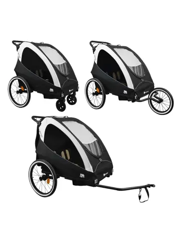 Luxe Fietskar - 3-in-1 model - Hardloopkinderwagen