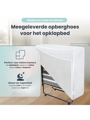 Troonz Opklapbed Morena - 90 x 200 cm - Set