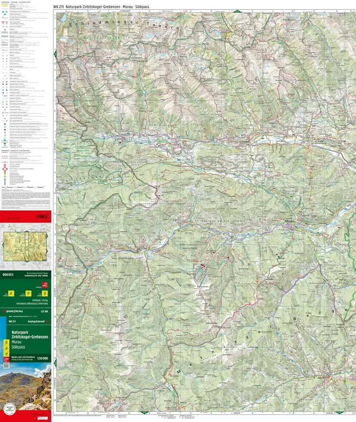 Wandelkaart WK211 NP Zirbitzkogel
