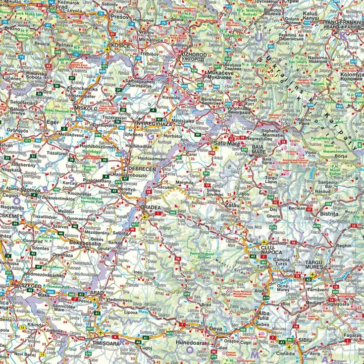 Wegenkaart Balkan - Zuidoost-Europa