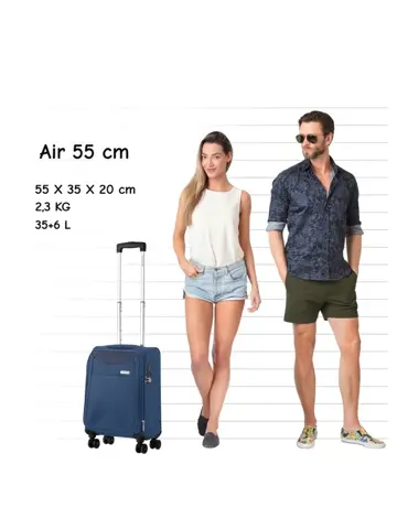 Air Zachte handbagage koffer 55cm