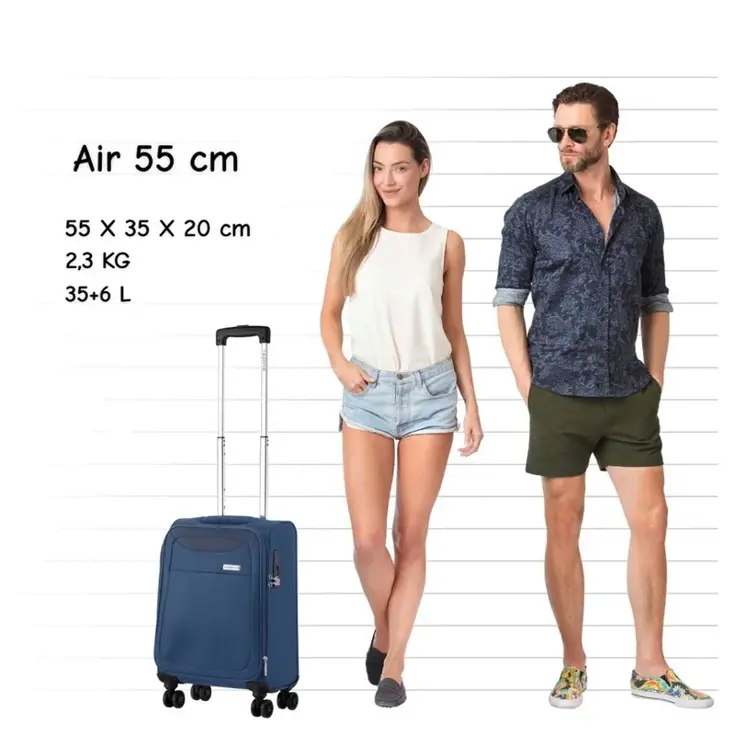 Air Zachte handbagage koffer 55cm
