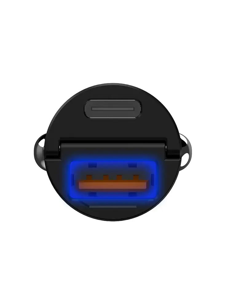 Celly Mini Autolader 1 USB + 1 USB-C 30W