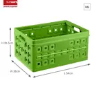 Square - Vouwkrat met koeltas - 46L - groen