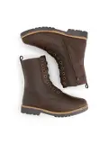 Torpsund Dames - Veterboots met rits - Wol gevoerd
