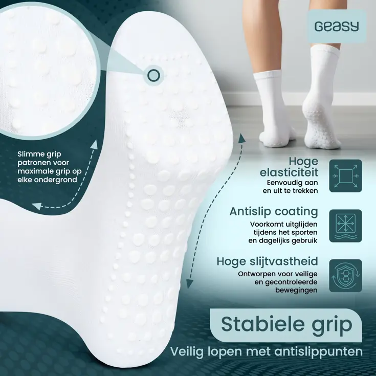 Antislip Sokken 2 paar - Flex Grip