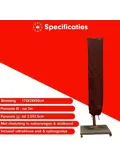 Stokparasol hoes 175x28x50 cm - Redlabel