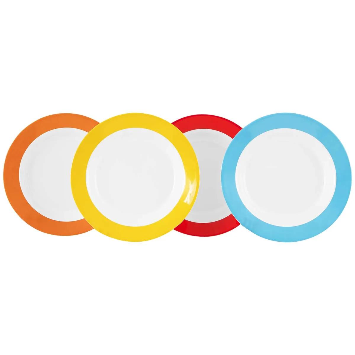 Gimex  Colour Line Diepbord 4 Stuks  Multicolour