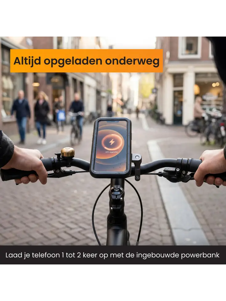 Telefoonhouder Fiets met Powerbank 5000 mAh