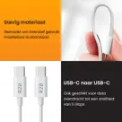 USB-C naar USB-C Kabel - 2 Meter