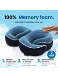 Reissets 2-Pack - Memory Foam - Donkerblauw