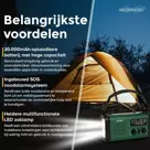 Noodradio Solar & Bluetooth 20.000 mAh Powerbank