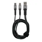 Kabel met dubbele connector - USB > USB-C