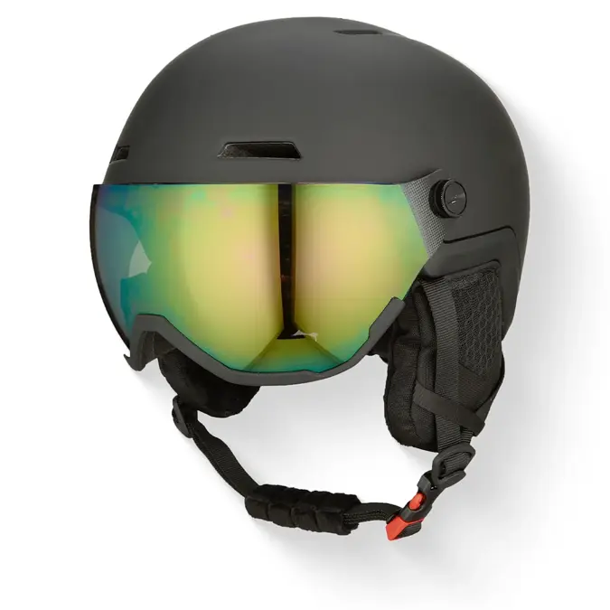 GO-OFF XTREME Skihelm met Vizier zwart S