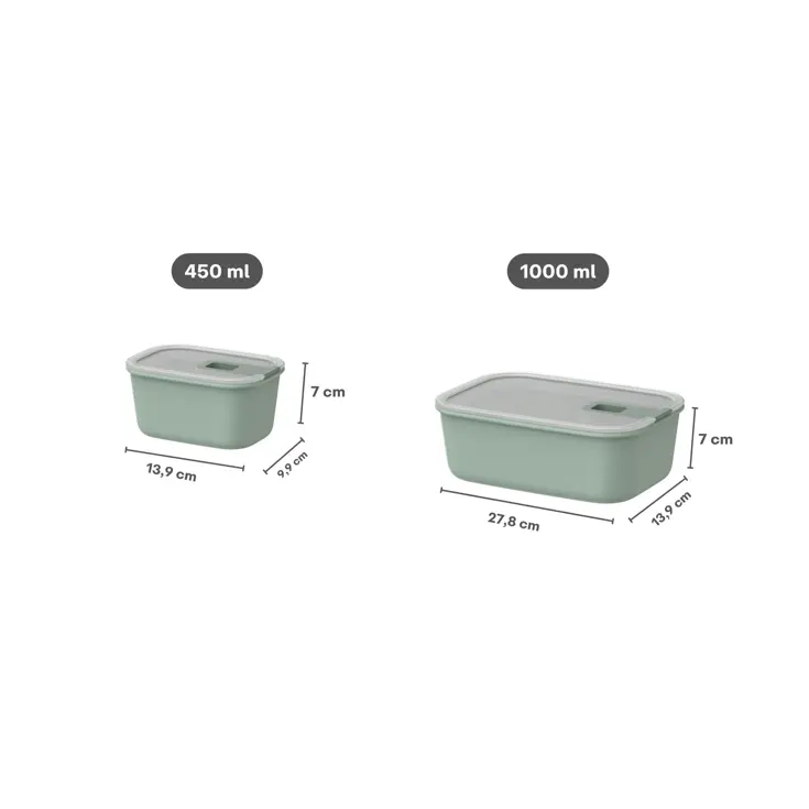 Mepal EasyClip Vershouddoos set 2x 450 + 1000 ml