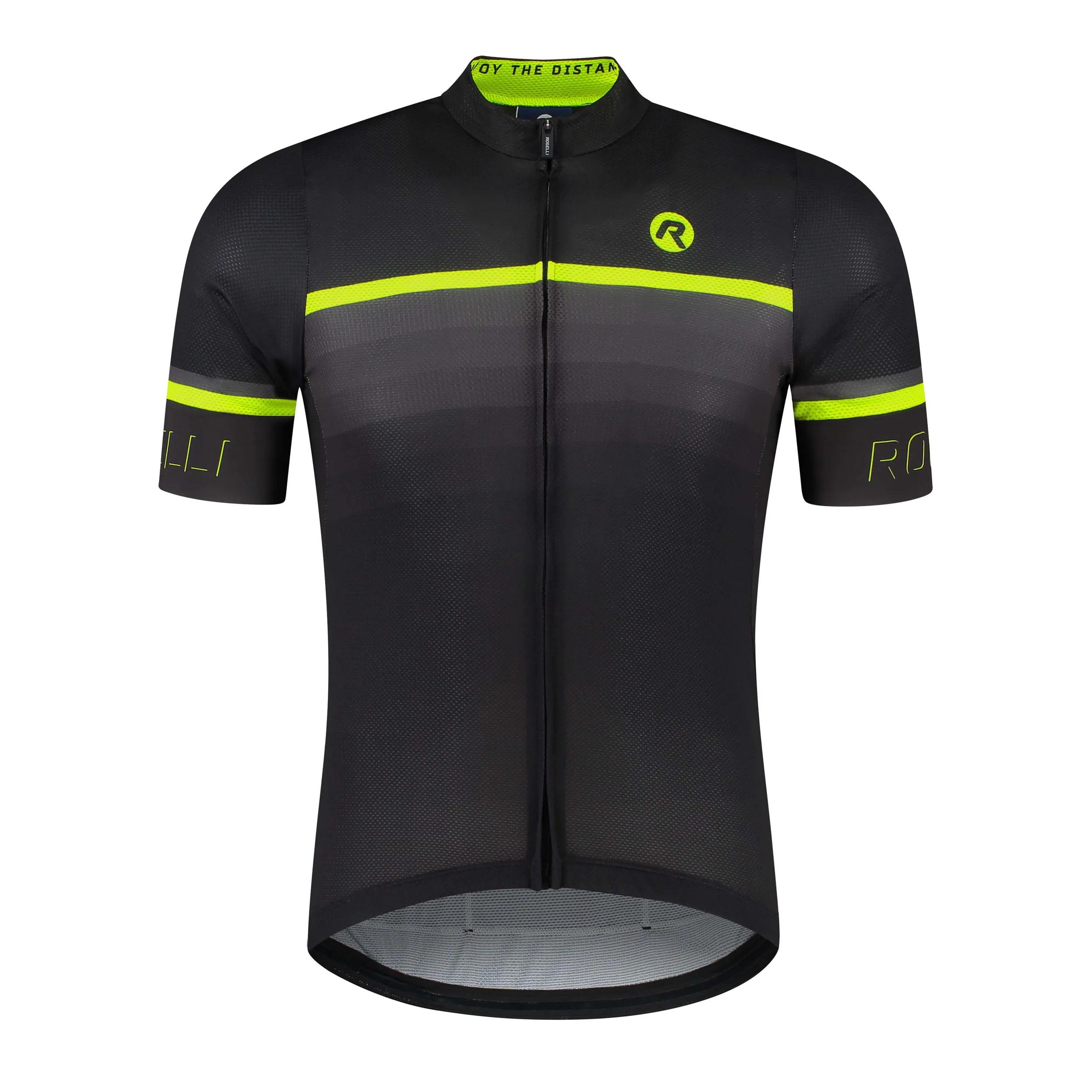 Rogelli Hero II  Fietsshirt Heren  Geel  Zwart