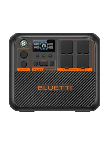 BLUETTI AC200PL power station vooraanzicht