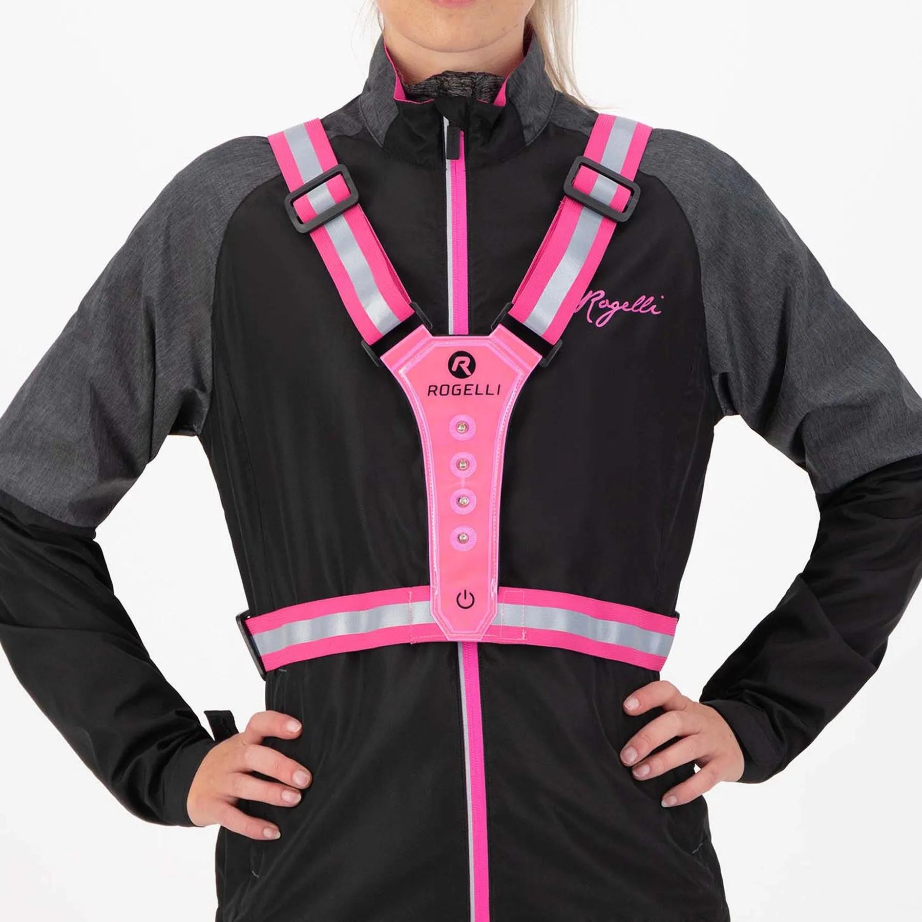 Rogelli Led Reflectievest  Hardloopvest  Roze