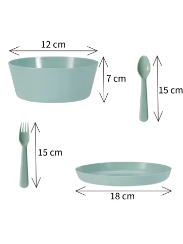 Serviesset 24-delig - Picknickset